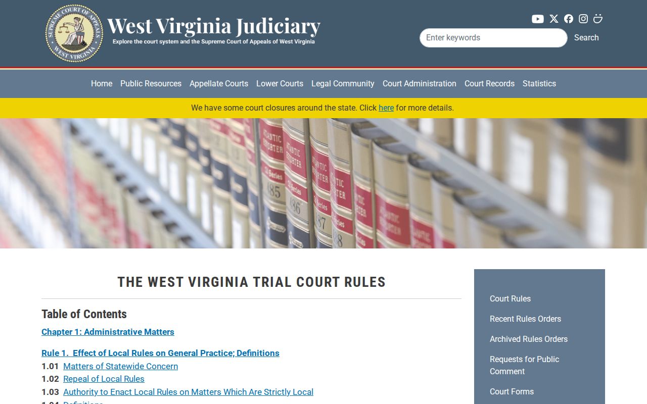 Access rules for Tyler County criminal court case files