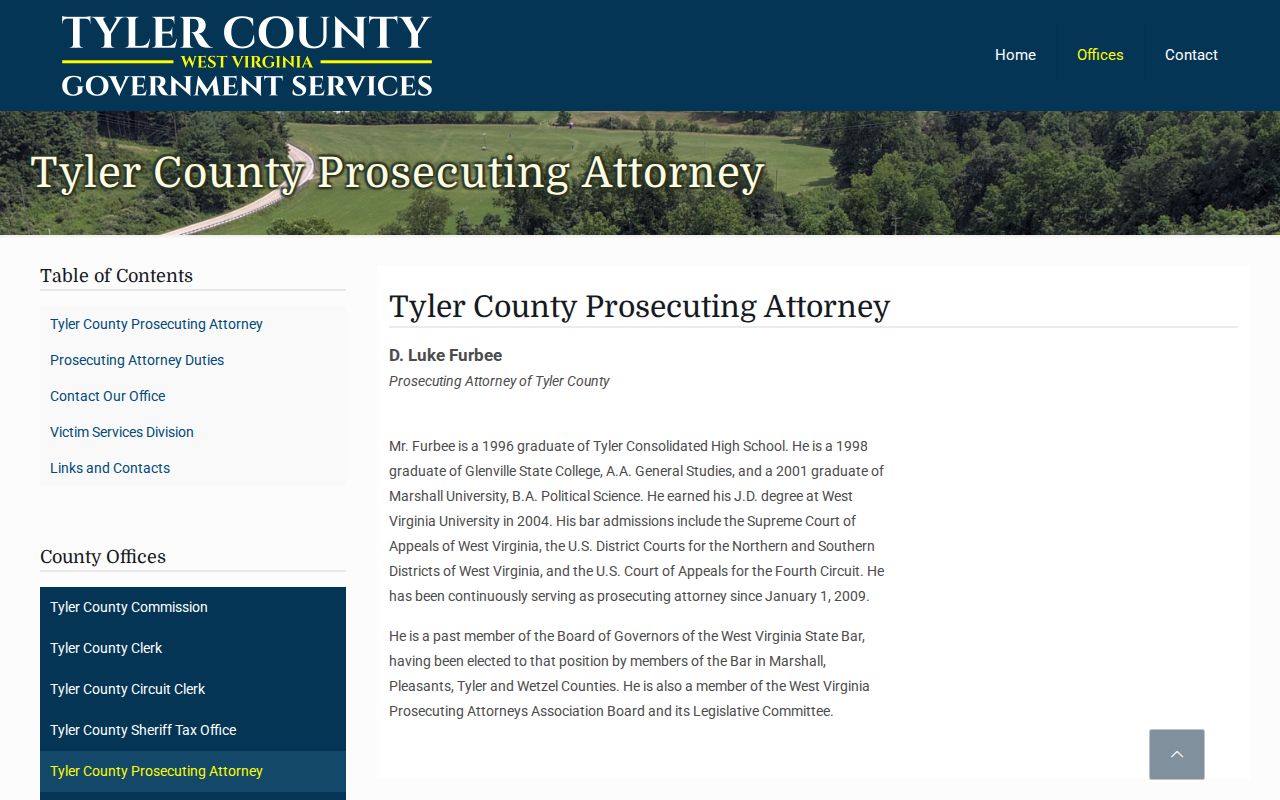 Tyler County criminal court case prosecutor office